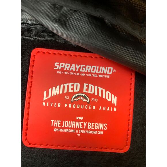 Sprayground Men Patch Backpack Bag Limited Edition Patches - Picture 5 of 9